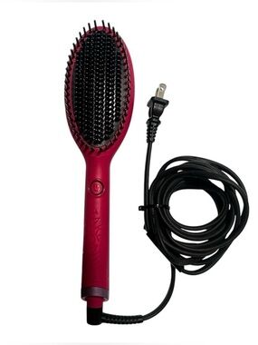 GHD Glide Hot Brush Pink Hair Straightening Smoothing Brush Profesional